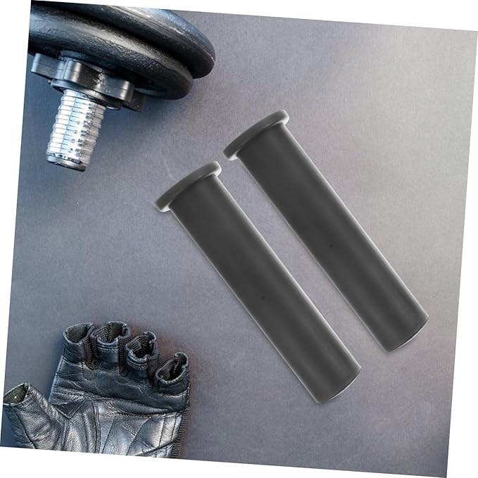 Mikikit Barbell Handle Grip and Weight Plate Posts Set, Plastic Anti-Slide Gym Barbell Attachments with Adjustable Butterfly Clips, 5pcs Strength Training Equipment for Home Fitness