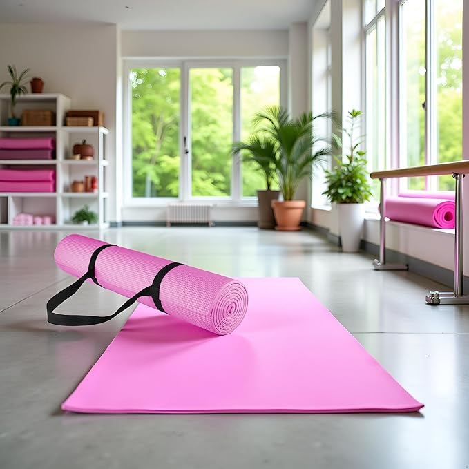 2Pcs Yoga Mat Straps For Carrying - Yoga Mat Elastic Straps, Adjustable Yoga Carrying Strap Holder Straps, Exercise Mat Carrier Strap, Weight Loss Fitness Binding Rope, Fitness Accessories