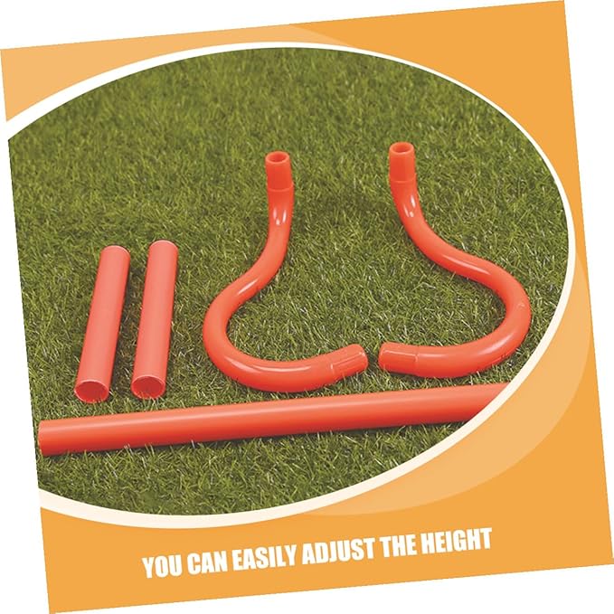3pcs Detachable PVC Athletic Hurdles for Speed Agility Training Portable Soccer Basketball Football Hurdle Drills Quick Setup Plyometric Equipment