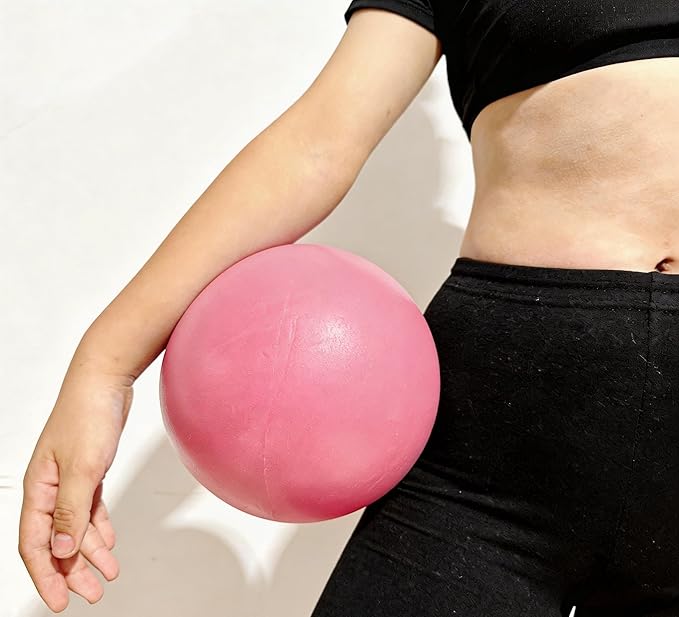 9 Inch Mini Exercise Ball - Portable Non-Slip Surface Yoga & Pilates Ball for Core Training, Fitness - Home & Office Use
