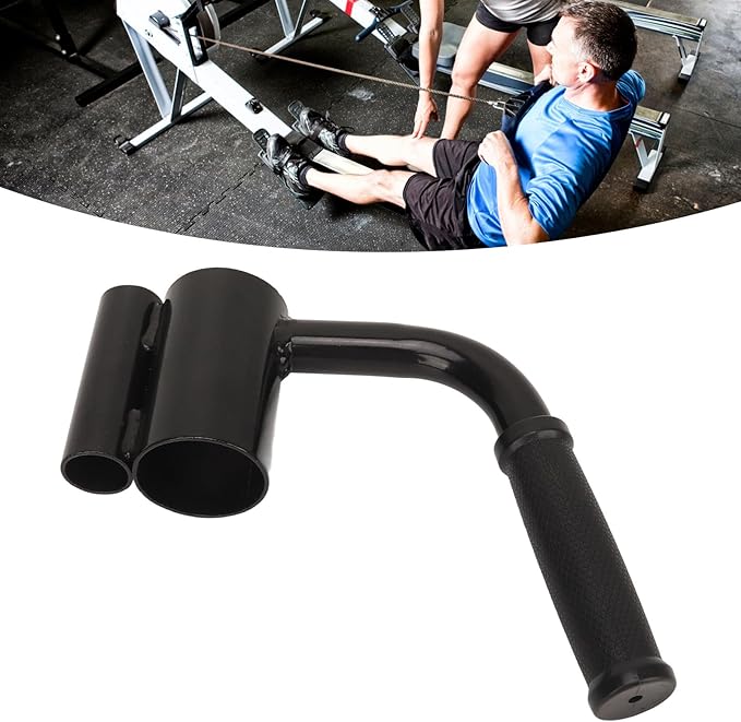 T Bar Row Platform Attachment, Fitness Equipment for Strength Training, Durable Iron Construction with Single Arm Handle, Portable T Bar Row Attachment for Barbell Workouts at Home
