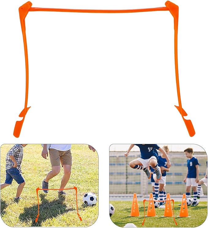 BESTonZON Adjustable Soccer Training Hurdles Plastic Agility Hurdles Set with 3 Height Levels for Youth Football Speed and Agility Training Equipment