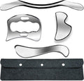 4in1 Professional Stainless Steel Muscle Scraper Tool Set,IASTM Physical Therapy Tools for Soft Tissue Massage,Muscle Scraping Tool