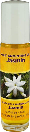 Jasmin Holy Land Anointing Oil from Israel, 1/4 oz Roller Bottle from Jerusalem, Locally Sourced Herbs & Essences, Gift for Pastors, Priests, Rabbi, & Clergy, Aceite Ungido de Jazmín