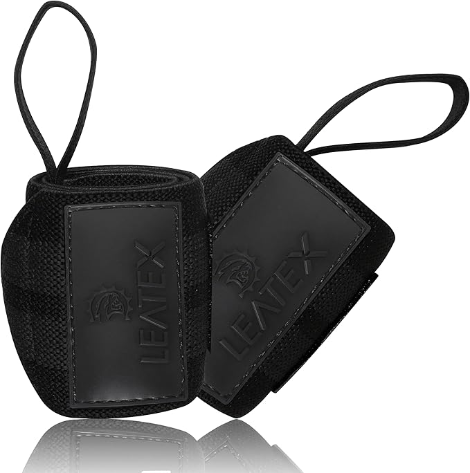 Weight Lifting Wrist Wraps 18" Wrist Support with Heavy Duty Thumb Loop - Best Gym Wrist Wraps for Powerlifting Competition, Strength Training, Bodybuilding - for Men & Women