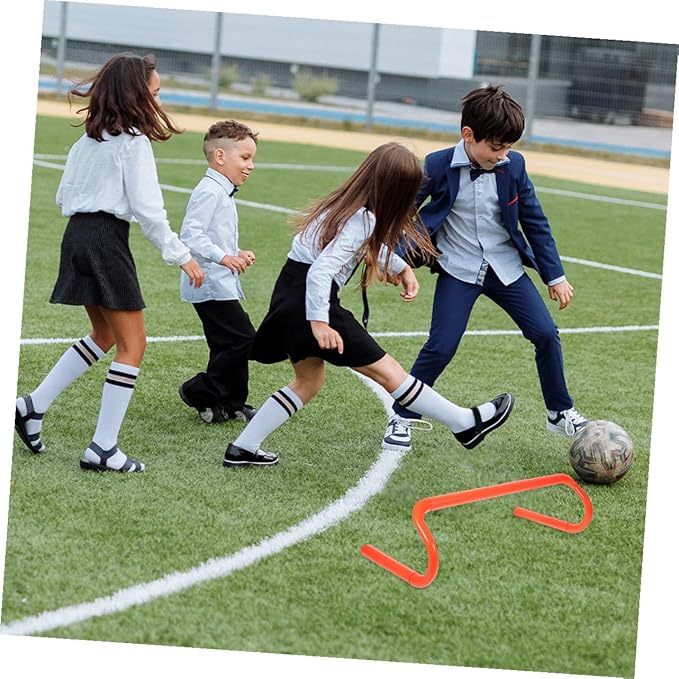 4pcs Portable Agility Hurdles for Preschool PE Class Outdoor Sports Material Speed Training Equipment for Coordination and Team Activities