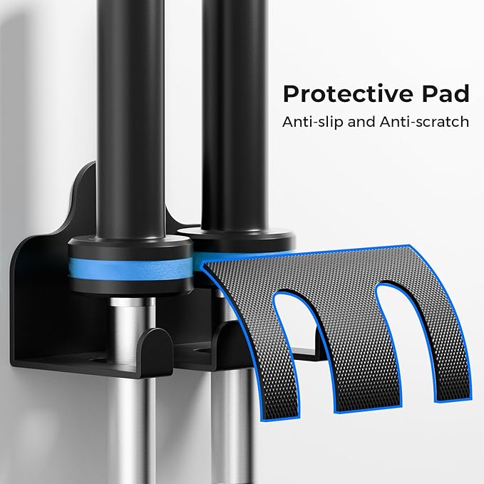 Barbell Wall Holder,Olympic Hanger,Garage Gym Bar Wall Rack,Vertical Barbell Mount Rack,Space Saving Commercial or Home Gym Accessory,Holds Under 33mm Bar Size