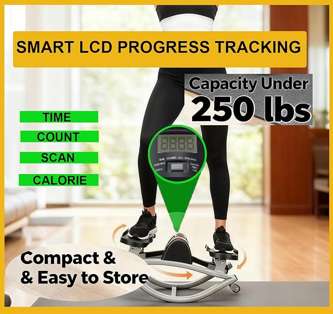Rock Stepper Side to Side Lateral Rocking Stepper Side To Side with Digital Display（𝟒-𝟖 𝑫𝑨𝒀 𝑫𝑬𝑳𝑰𝑽𝑬𝑹𝒀）Rock Stepper Exercise Machine With Resistance Bands,Home Workout Machine (PINK, SETS)