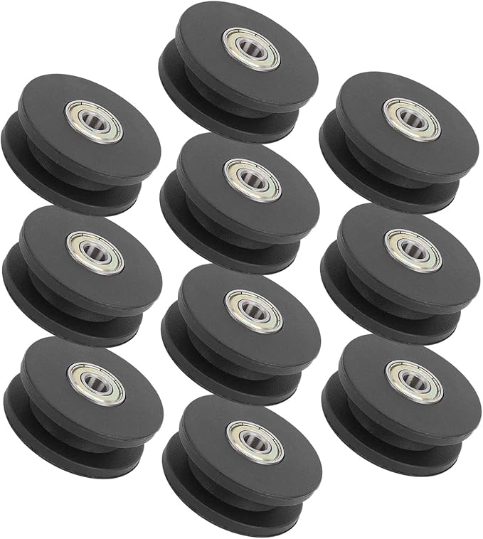 10pcs 50mm Nylon Bearing Pulley, Gym Pulley for Home Gym Attachments, Strength Training Accessory with Rotation, Nylon Material for Exercise Equipment