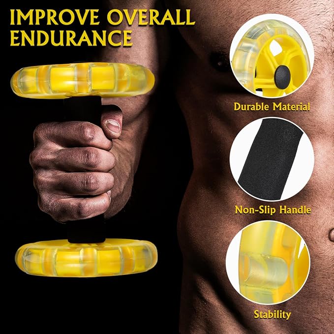 Ab Roller Wheel: Ab Wheel for Core Training, Exercise Abdominal Roller Hand Weights Dumbbell Fitness Exercise Device Home Gym Gear for Men/Women