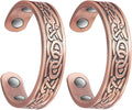 Pure Copper Ring for Women, Magnetic Rings with Powerful Magnets(Copper Ring 2A)