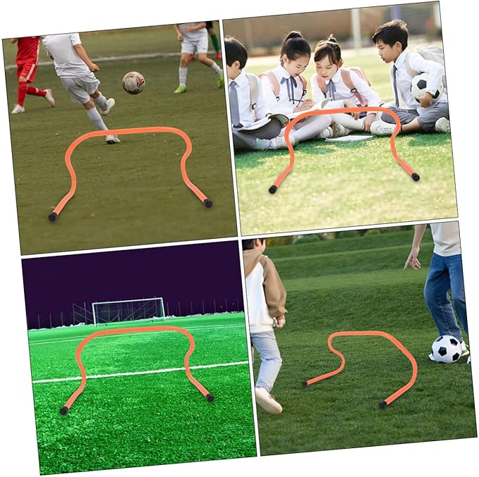Cabilock 3pcs Agility Hurdles 15cm Plastic Speed Hurdles Football Training Equipment for Youth Soccer Agility and Running Training