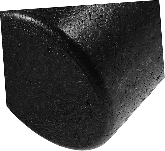 Happyyami Yoga Massage Roller Portable Foam Column for Muscle Relaxation Body Massage and Rehabilitation Lightweight Foam Roller for Balance and Flexibility Exercises Black