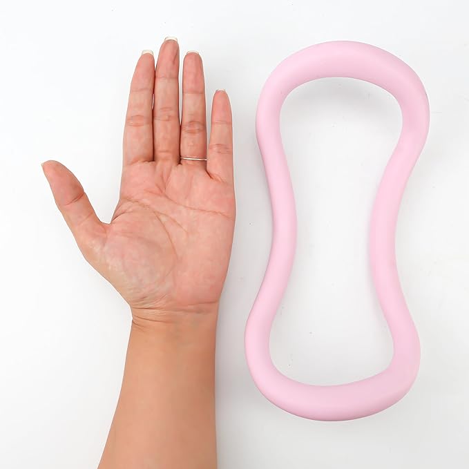 Set of 2 Yoga Rings for Leg, Calves, Calf Pilates, Fitness Circle Equipment for Women, Resistance Stretch Circles Tool with Massage Points, Home Exercise Workout Training Support Sport