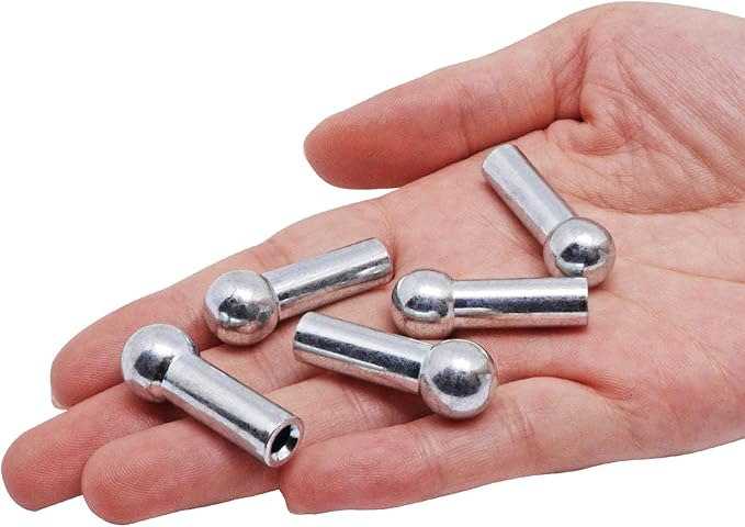 5PCS Cable Ball Stopper, Gym Exercise Machine Accessories for 6mm Cables Fitness Equipment Durable Wire Rope Port Joint Replacement Parts for Home Gym Machine