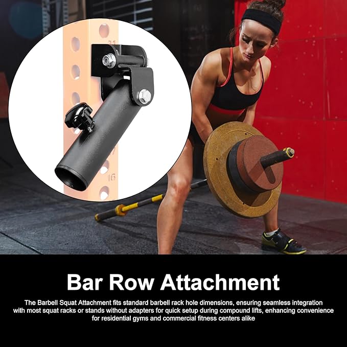 Squat Attachment,T-Shaped Gym Accessories With 360 Degrees,Split Squat Bar Attachment - For Full Body Strength Training
