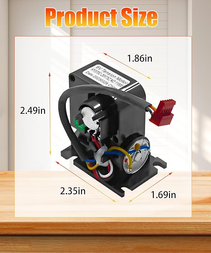 Elliptical Resistance Tensioner Motor 6V Fits for NordicTrack CX925 Ellipticals Replacement for HealthRider Various Models Part, Replace 193223 175656 182556 182851 NEL07940