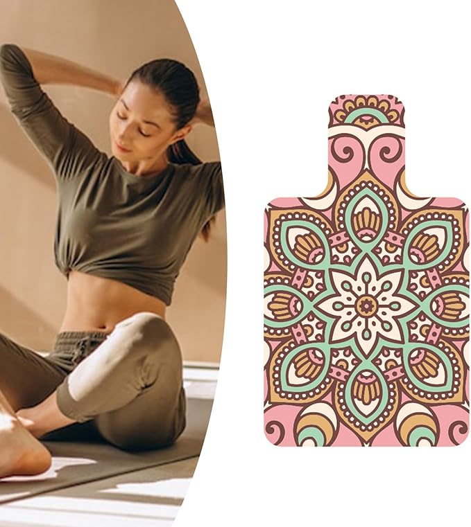 AntiSlip Pilates Mat with Enhanced Grip Lightweight Fitness Pad for Stability & Travel-Friendly Design Sueded Pilates Floor Mat