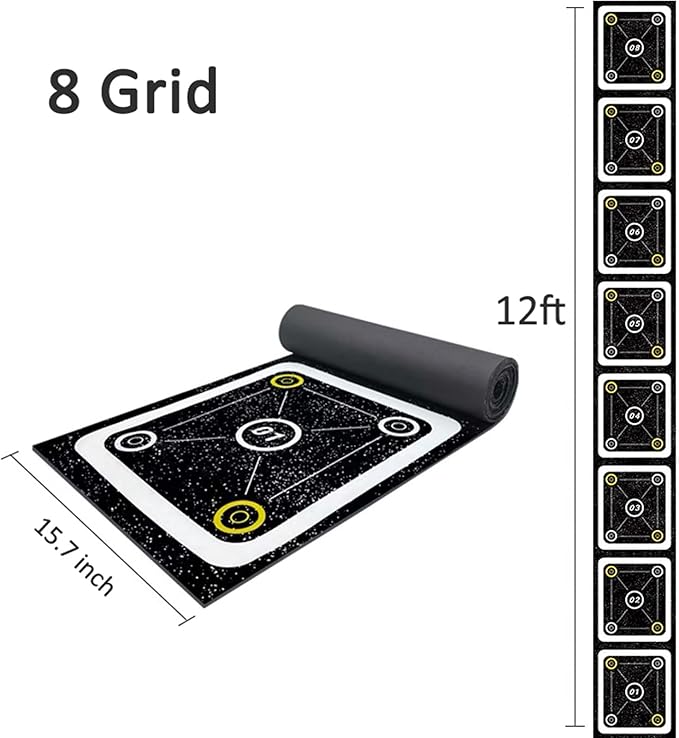 Rubber Agility Ladder 8.8 Ft Non-Slip Speed Agility Training Ladder for Soccer Footwork Training，Flat Agility Ladder for Children's Physical Training Equipment