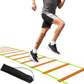 20ft Adjustable Agility Speed Ladder Training Ladder with Carry Bag - Soccer, Speed, Football Fitness Feet Training - Agility Training Equipment for Footwork Drills