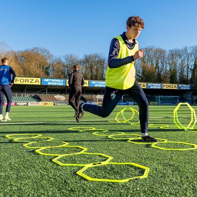 FORZA Agility Training Octa Rings [Pack of 6] | Soccer Training Equipment | Multi-Sport Agility Ring Set | Speed Training Equipment | Sports Equipment