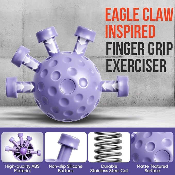Grip Strength Trainer Kit, 3 Colors Forearm Strengthener & Hand Grip Strengthener, Finger Exerciser & Stretcher for Strength Training, Recovery & Flexibility