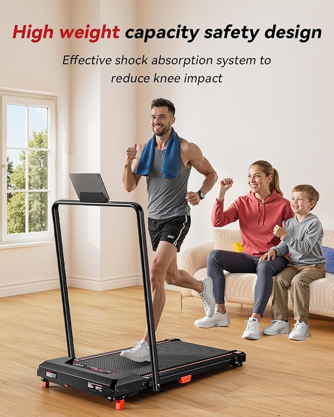 Walking Pad with Incline,XBD Under Desk Treadmill for Home Small Office,2.5HP Low Noise Portable Treadmill with 330 Lbs Capacity,Remote Control and LED Display