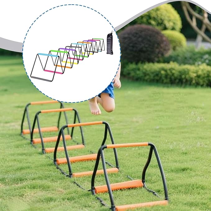 Yiju Agility Ladder Jumping Obstacles, Foldable for Kids Adults Soccer Speed Ladder Agility Training Equipment for Foot Exercise