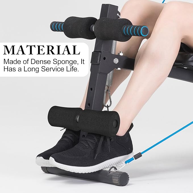 Foam Foot Pads Rollers,Gym Replacement Parts for Leg Pads Set- 4 Pcs Extension Weight Bench,Replacement Set of Rollers with Leg Extension for Weight Training Bench