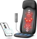 COMFIER Shiatsu Massage Cushion with Heat,2D/3D Shiatu Back Massager with App Control,Deep Tissue Kneading Massage Chair Pad with Vibration,Back Massager for Chair,Gifts for Dad,Mom