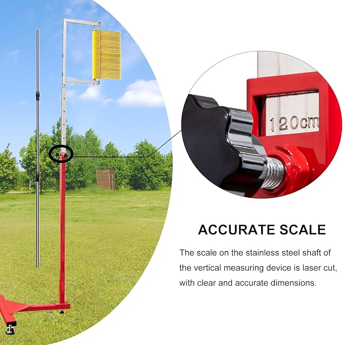 Vertical Jump Tester for Training, Height Adjustment Jump Measurement Tool, Vertical Measure Trainer Stick Pole for Basketball Volleyball Training Aid