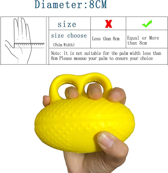 Fanwer Finger Exerciser Hand Squeeze Ball, Hand Grip Strength Trainer Build Hand, Finger and Wrist Strength, Finger Extension Exerciser for Rehab, Arthritis, Carpal Tunnel