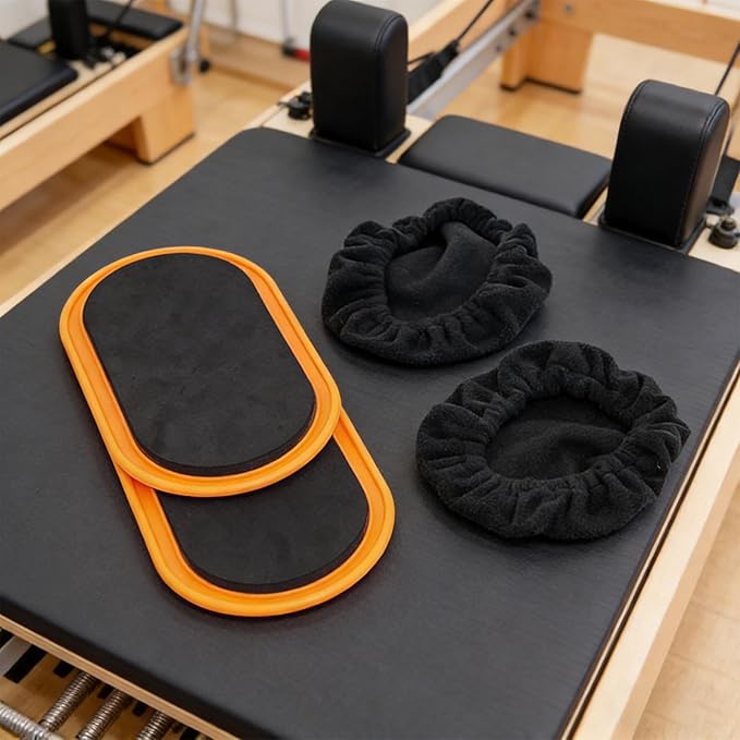 Oval Core Sliders - Fitness Gliders Sliding Discs, 7x4 Inches Training Pads with Smooth Base, Exercise Sliders, Workout Discs with Compact Design, Fitness Gear for Home Gym