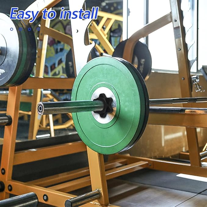 Totority 10pcs Dumbbell Fastener Plastic Six-Sided Nut Locking Weight Holders 25mm for Home Fitness Strength Training Equipment