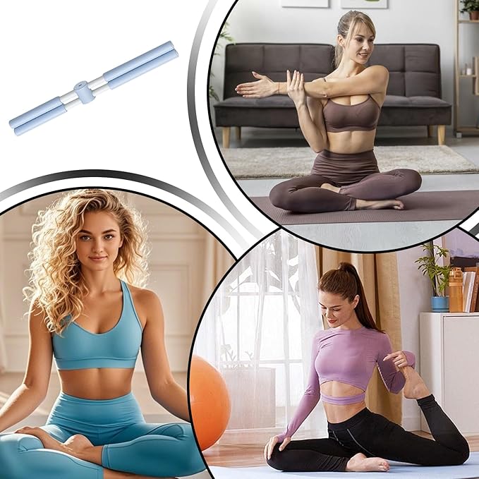 Yoga Stick - Back Alignment Tool, Neck Training Equipment, Spine Straightening Rod, Correction Device, Stretching Fitness Gear | Travel-Friendly Back Stretcher for Sitting, Offices, Home