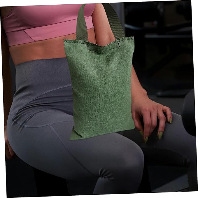 OUNONA 2Kg Weighted Sandbag with Handle for Yoga and Fitness Fillable Exercise Bag for Strength Training Dance and Muscle Balance Improvement