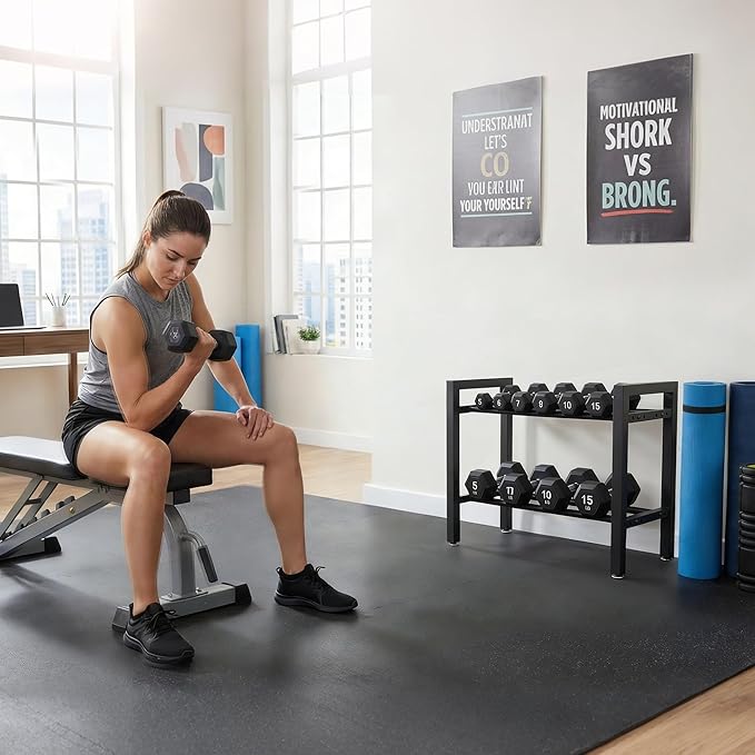 Dumbbell Rack, 2-Tier | 3-Tier Weight Rack for Home Gym, 300LB | 450LB Adjustable Dumbbell Rack Stand Only Weight Storage Rack Gym Organizer