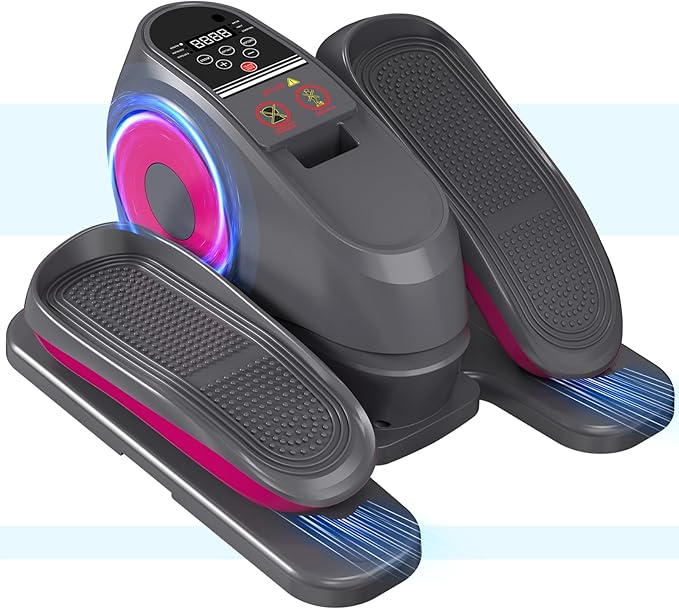 Under Desk Elliptical Machine with Remote Control, 16 Adjustable Speed Electric Ellipse Leg Exerciser Pro As Seen On TV for Senior, Portable Quiet Seated Pedal Exerciser
