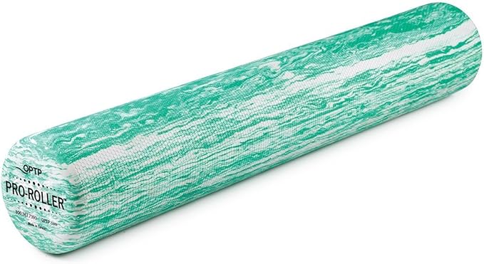 OPTP PRO-ROLLER Standard Density Foam Roller - Durable Roller for Back Massage, Deep Tissue Foam Roller Exercises, Stretching, Fitness, Yoga and Pilates - 36 Inches by 6 Inches, Green