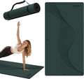 Large Yoga Mat 76"x 40"x10mm (2/5 inch) – Extra Thick & Wide, TPE Fitness Mat, Printed Non-Slip Exercise Mat with Carrying Strap for Men & Women, Pilates, Stretching, Fitness & Workout