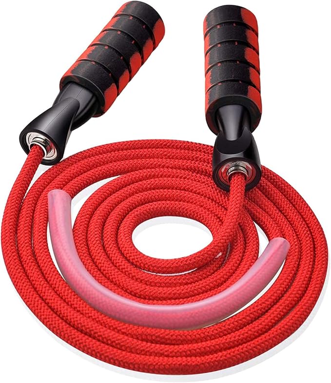 Jump rope, Professional Weighted Jump rope workout, Adjustable Tangle-Free with Ball Bearings Exerciser Jump ropes for Cardio, Endurance Training, Fitness Workouts, Jumping Exercise