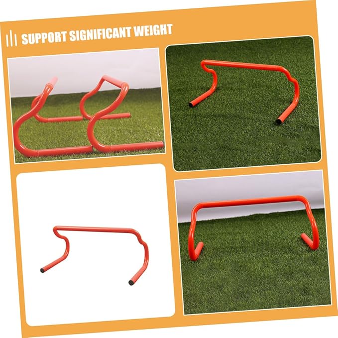 3pcs Adjustable PVC Agility Hurdles Set Portable Speed Training Equipment for Soccer Basketball Football Versatile Running Practice and Dog Fitness Drills