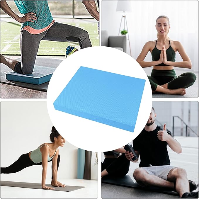 Stability Pad,20x16 Inch Non Slip Soft Thick - Balance Foam Pad Exercise Equipment - for Women Men Home Gym Floor Yoga Workout Physical Training Stretching