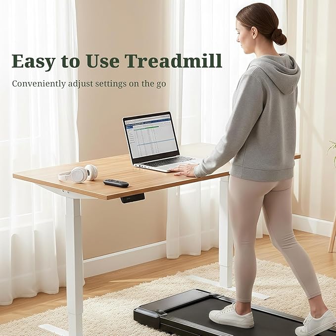 Walking Pad Treadmill, 3 in 1 Portable Under Desk Treadmills for Home Small Space, Quiet Compact Folding Treadmill with Remote Control, 320 LBS Capacity