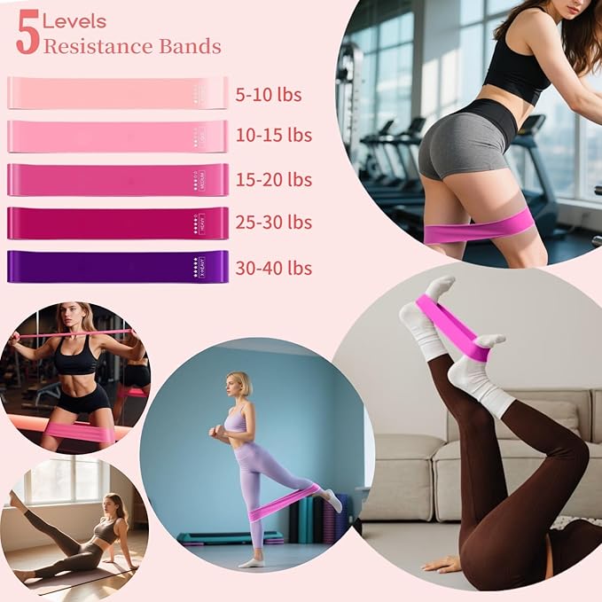Pilates Equipment Kit for Home Workout - Complete Ring and Ball Set with Core Sliders, Adjustable Ankle/Wrist Weights, and Resistance Bands for Women