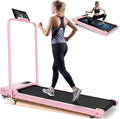 ANCHEER Folding Walking Pad Vibration with Handle, 1500W Portable Treadmill with 12% Incline & 8 Modes, 350lb Under Desk Vibration Treadmills for Home/Office,Installation-Free
