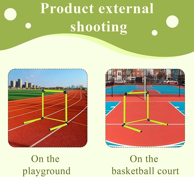 Hurdles Adjustable with Scale 23.62'' Detachable Agility Training Equipment for Track Soccer Football for Athletic Jumping Speed Drills