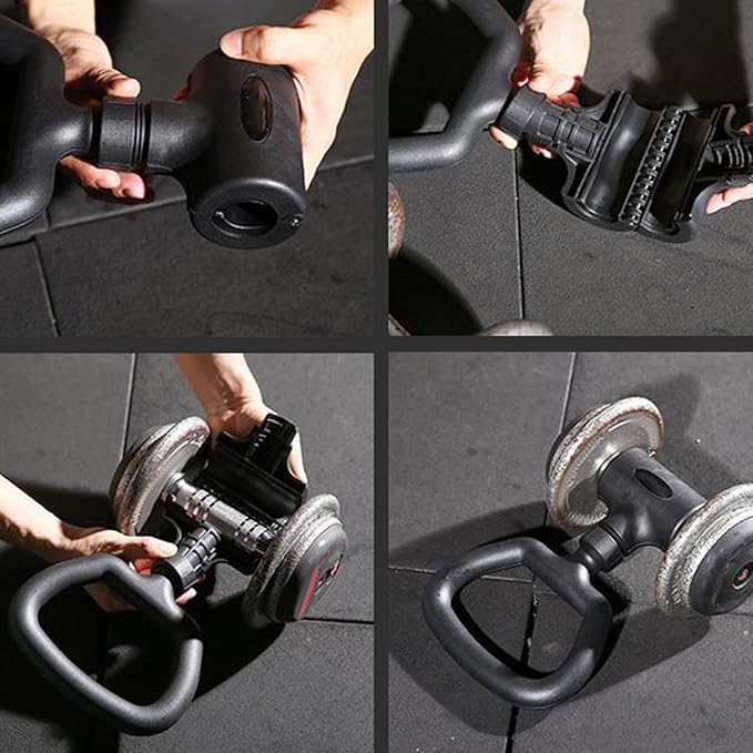 Versatile Converter - Adjustable Dumbbell Handle Attachment, Heavy Duty Strength Training Adapter, Secure Locking Grip, Portable Fitness Upgrade Tool | Home Gym Workout Equipment Solution for Muscle