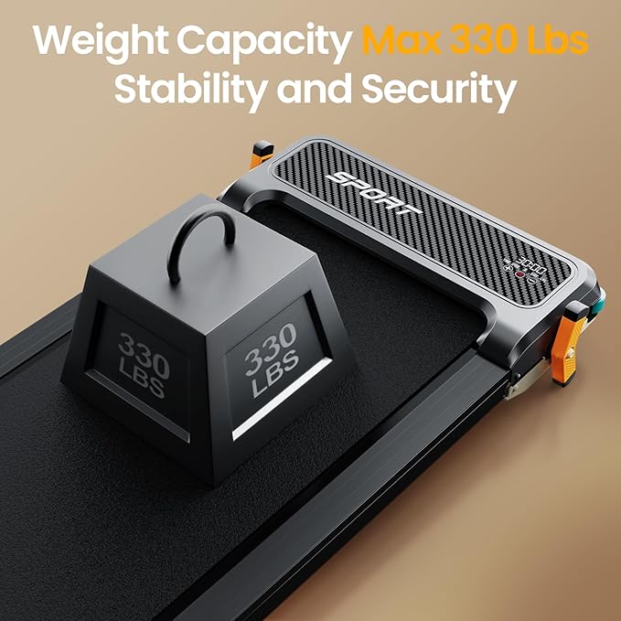 2 Side Walking Pad Treadmill with Incline Massage Function, 2 in 1 Under Desk Treadmills Walking Pad and Foot Massager for Home/Office, Portable Treadmill with Remote Control LED Display