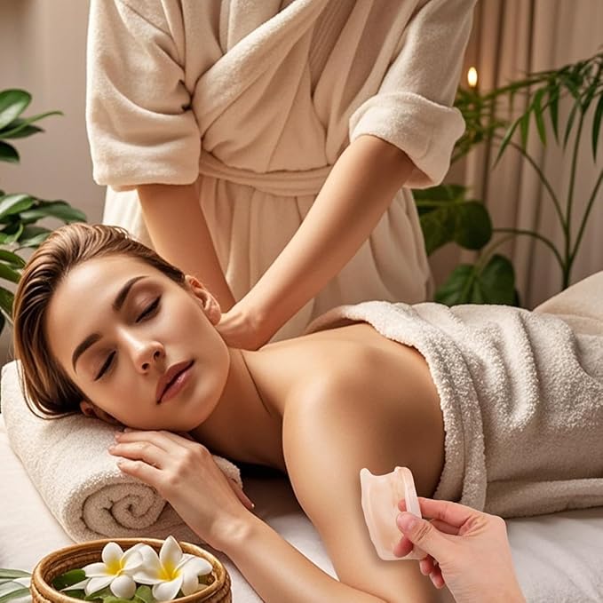 Handheld Pressure Point Massage Tool, Double Push Resin Full Body Manual Massagers for Shoulder, Neck, Back, Limbs, and Scalp Massage Tool Scraping Traditional Therapy